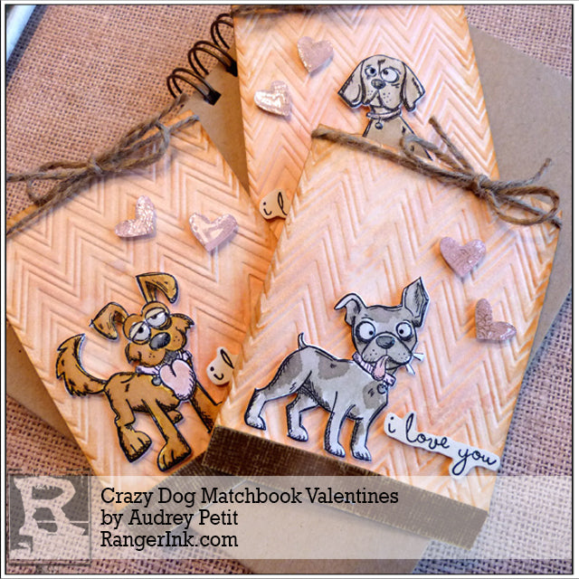 Crazy Dog Matchbook Valentines by Audrey Pettit