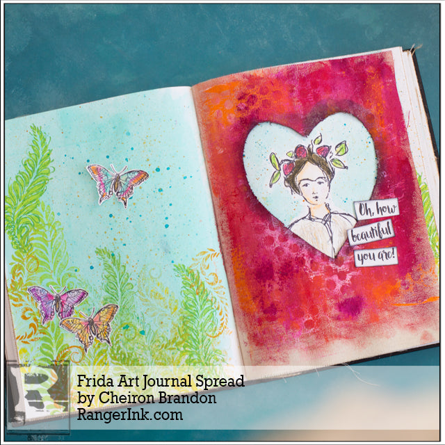 Frida Art Journal Spread by Cheiron Brandon