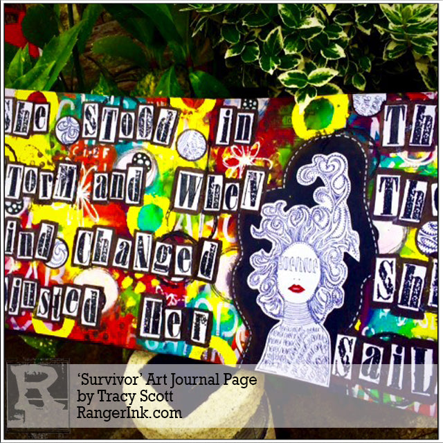 ‘Survivor’ Art Journal Page by Tracy Scott