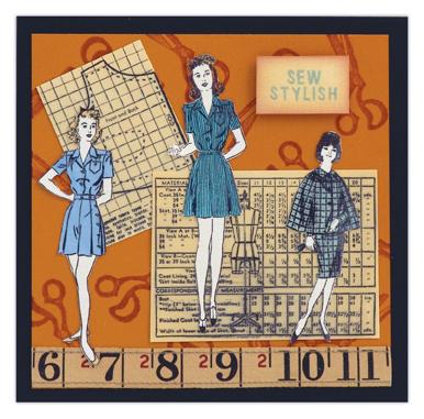 Archival Sew Stylish Card By Bonnie Egenton