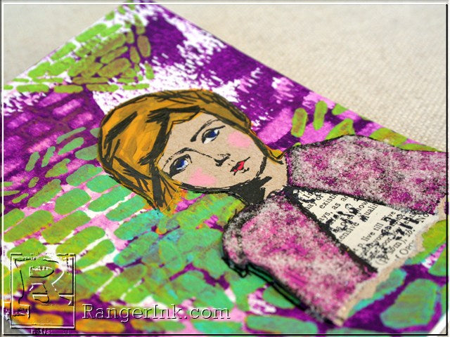 Be Strong Mixed Media Card by Jenn Shurkus