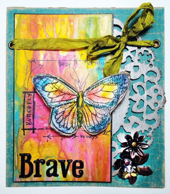 Brave Card by Tim Holtz