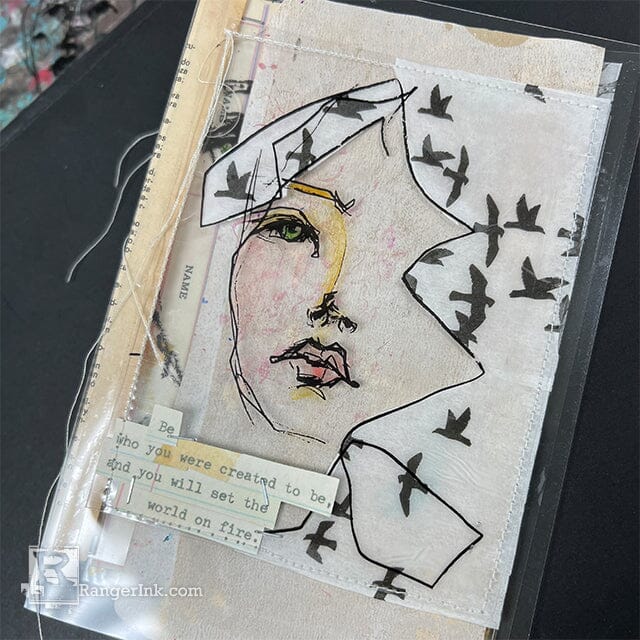 Dina Wakley Transparency Journal by Milagros Rivera