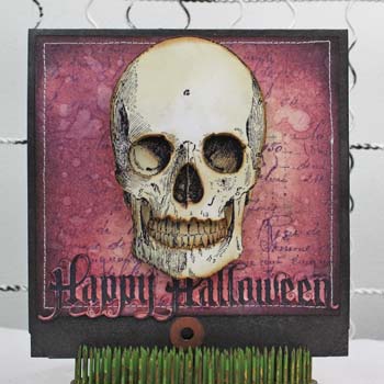 Distress Ink Happy Halloween Card