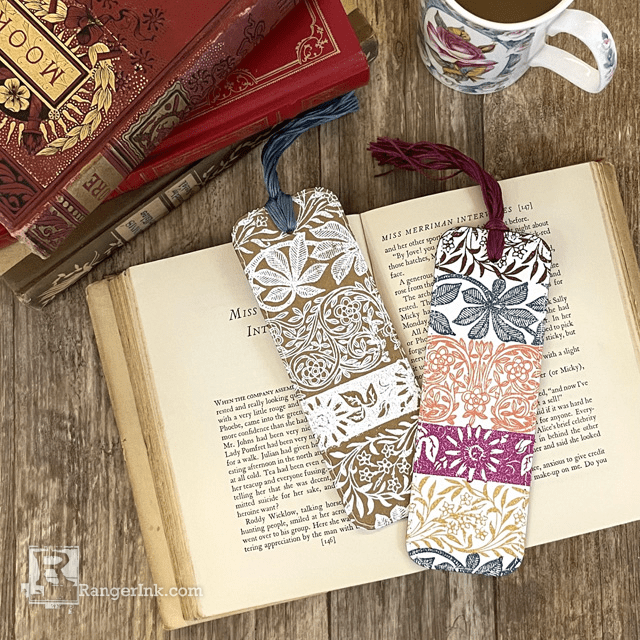 Elegant Embossed Bookmarks by Lauren Bergold