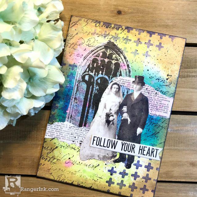 Tim Holtz Distress® Follow Your Heart Media Board by Theresa Hammond