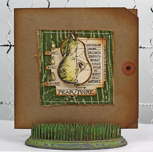 Kraft Tag Pear Card