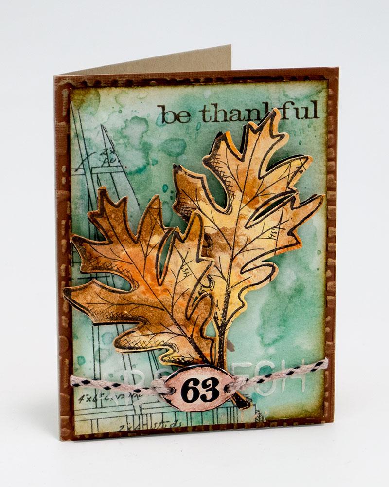 Liquid Pearls Be Thankful Card