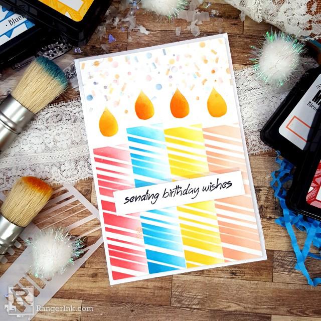 Mega Candle Card by Terri Burson