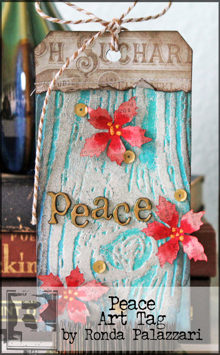 Peace Art Tag by Ronda Palazzari