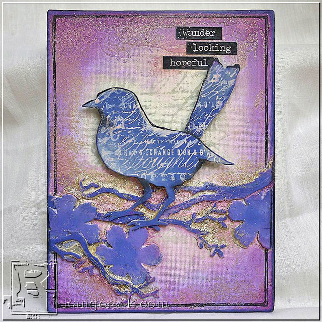 Textured Hope Canvas by Aida Haron