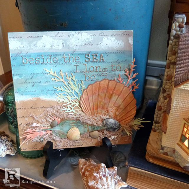 Tim Holtz Distress® Beside The Sea Plaque By Audrey Pettit