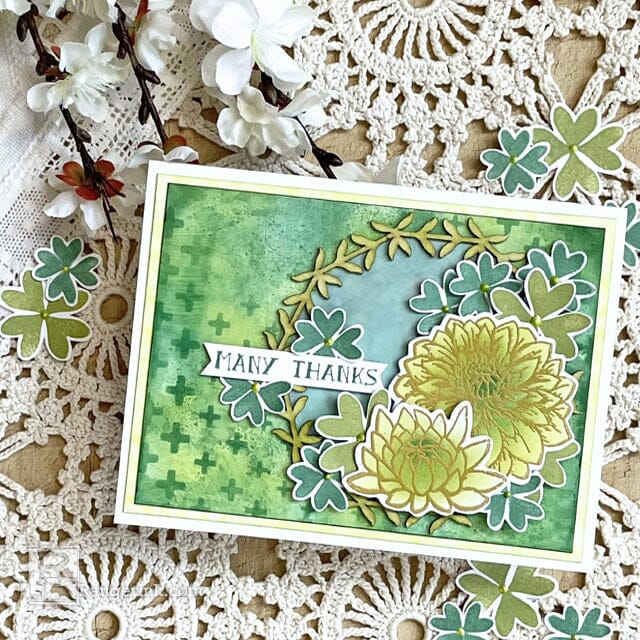 Wendy Vecchi Clover All Over Card by Lauren Bergold