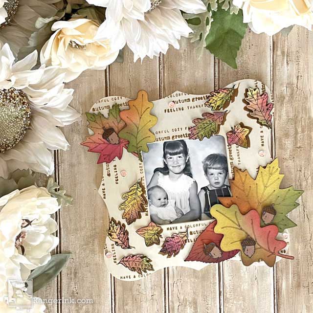 Wendy Vecchi Autumn Greetings Frame by Lauren Bergold