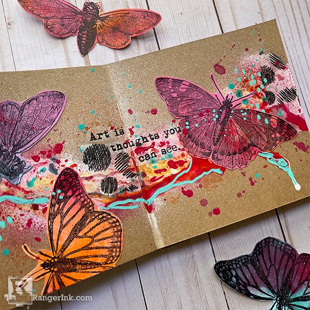 Dina Wakley & Tim Holtz Journal Spread by Megan Whisner Quinlan