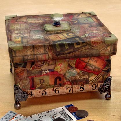 Father’s Day Collage Keepsake Box By Bonnie Egenton, Patti Behan and Debbie Tlach