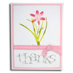 Inkssentials™ Surfaces Metal Foil Tape Heartfelt Thanks Card By Kriss Cramer