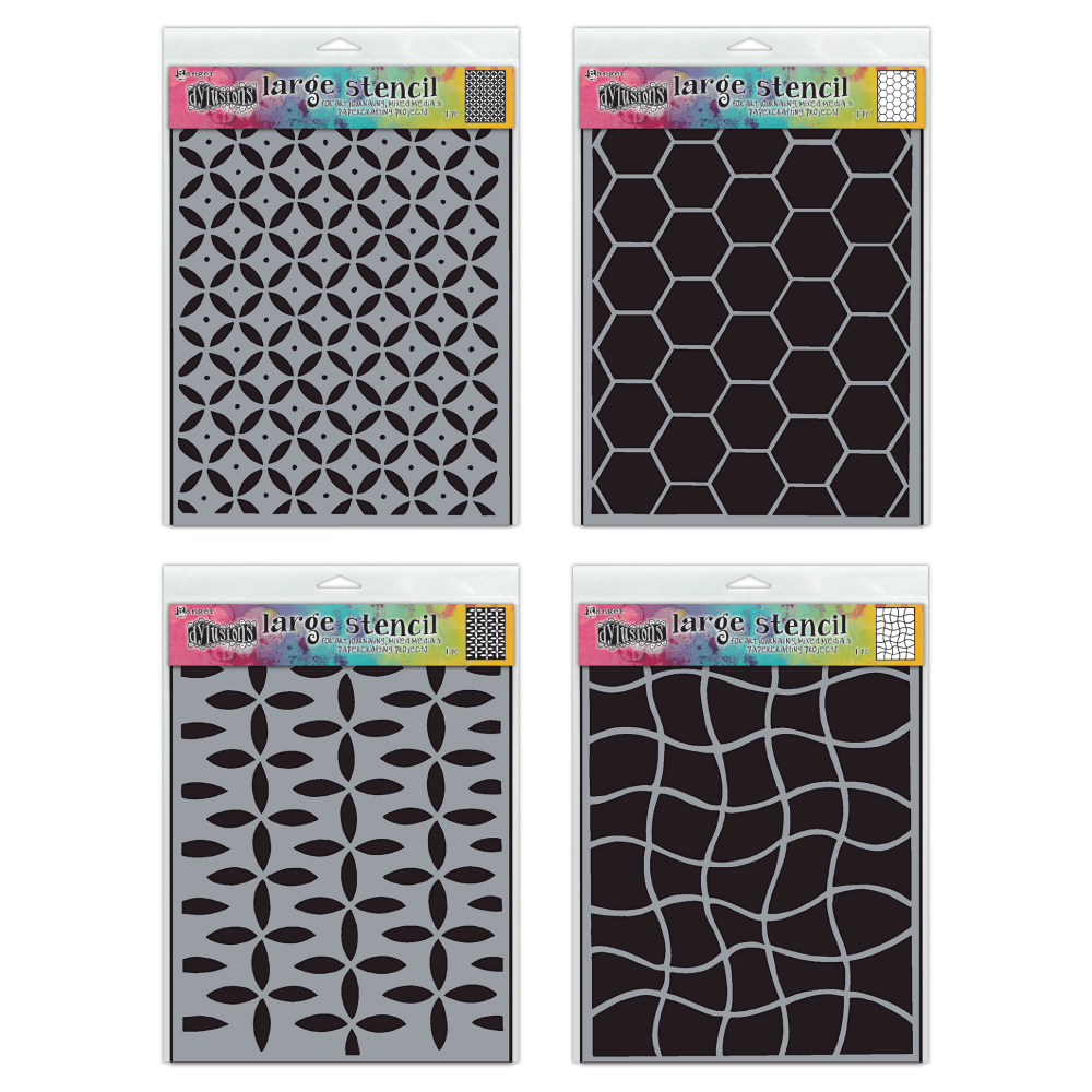 Dylusions Large 9x12 Stencil Bundle Bundles Dylusions 