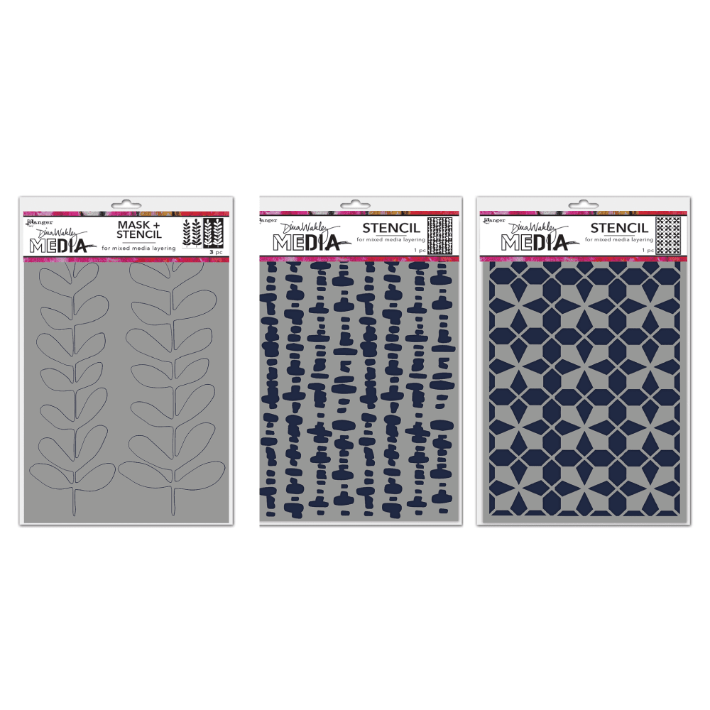 Dina Wakley Media Stencil Bundle Bundles Dina Wakley Media 