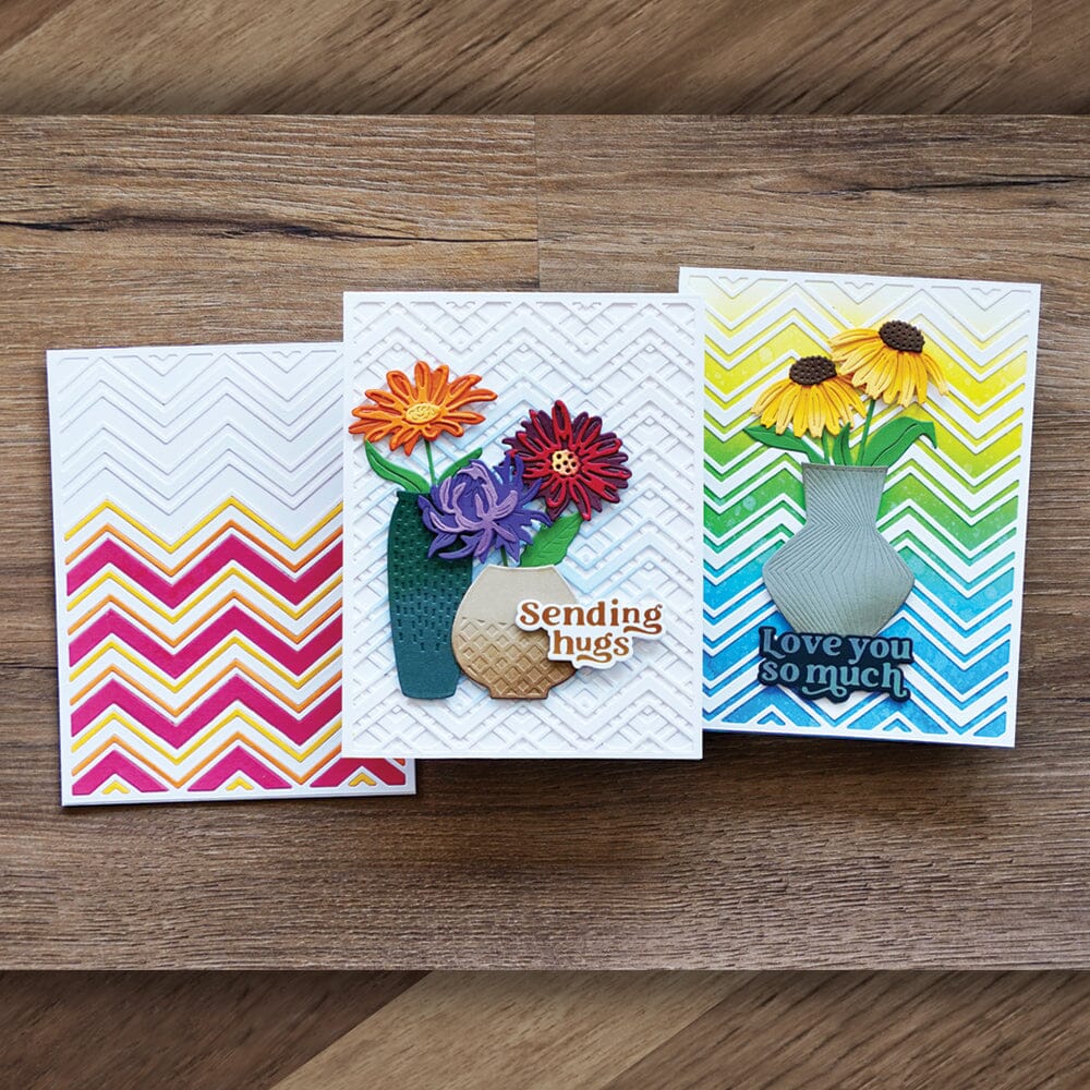 Simon Hurley create. Spellbinders Zig Zag Chevron Die Cutting Dies Simon Hurley 