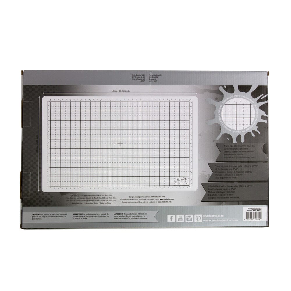 Tim Holtz Tonic Travel Glass Studio Mat White Tonic Studio Tim Holtz Other 