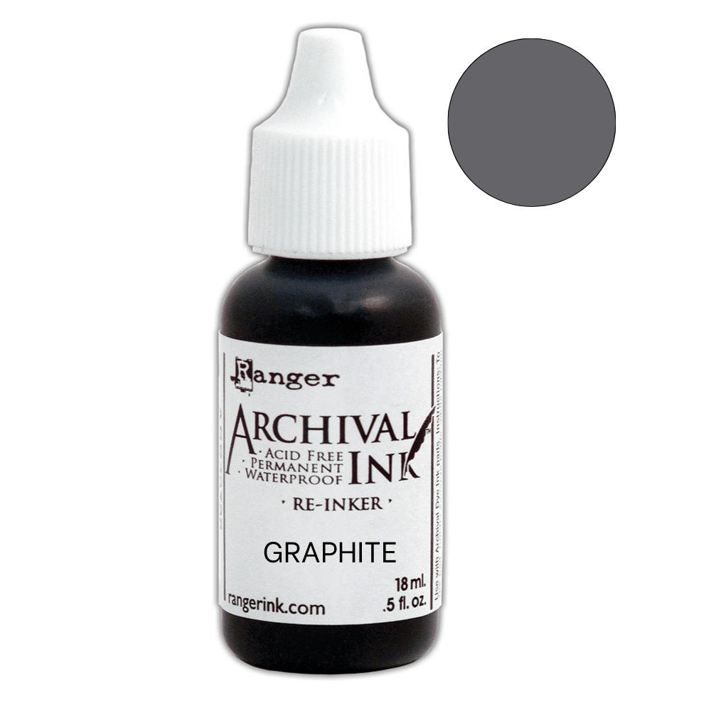 Archival Ink™ Pads Re-Inker Graphite, 0.5oz Ink Archival Ink 