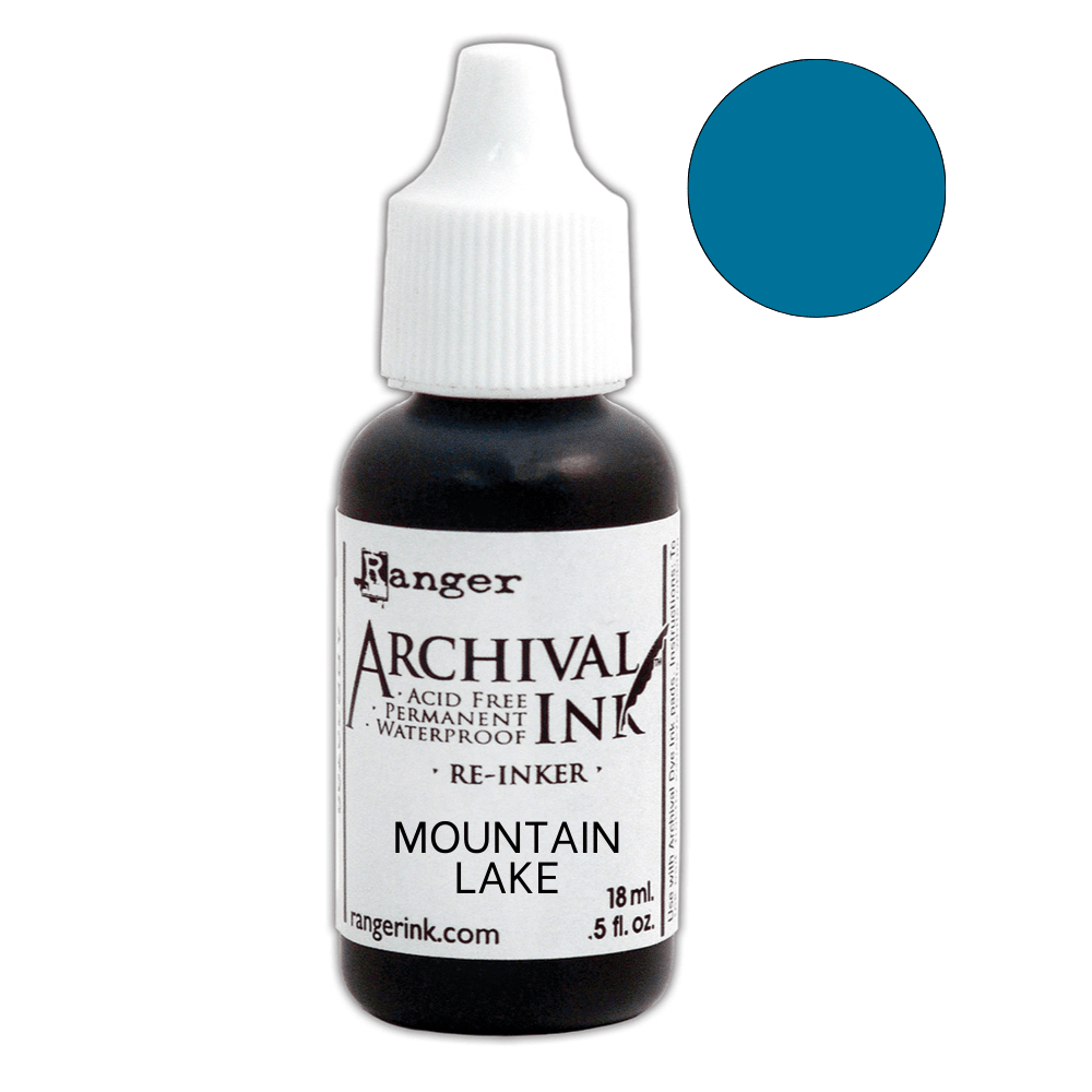 Archival Ink™ Pads Re-Inker Mountain Lake, 0.5oz Ink Archival Ink 