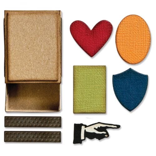 Tim Holtz Alterations by Sizzix Thinlits® Die Set 10PK – Vault Matchbox Cutting Dies Tim Holtz Other 