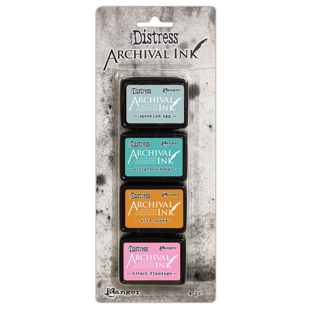 Tim Holtz Distress® Mini Archival Ink™ Kit #4 Kits Distress 