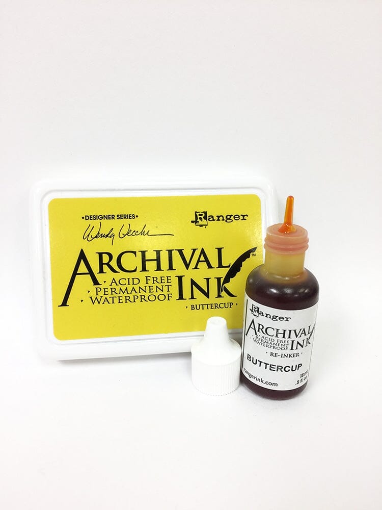 Wendy Vecchi Archival Ink™ Pad Re-Inker Buttercup, 0.5oz Ink Wendy Vecchi 