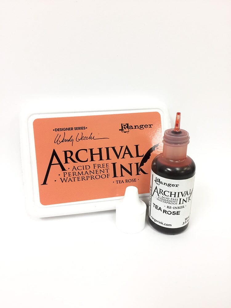 Wendy Vecchi Archival Ink™ Pad Re-Inker Tea Rose, 0.5oz Ink Wendy Vecchi 