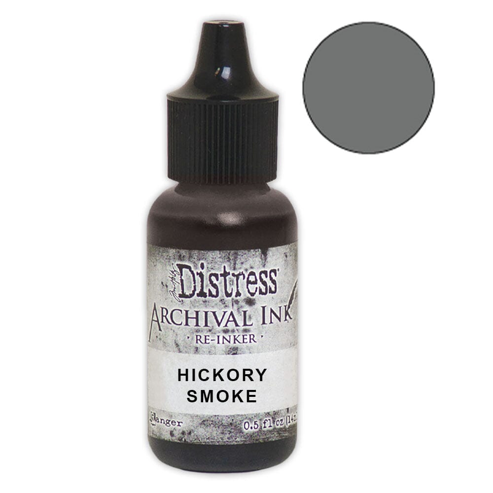 Tim Holtz Distress® Archival Re-Inker Hickory Smoke .5 oz Ink Archival Ink 