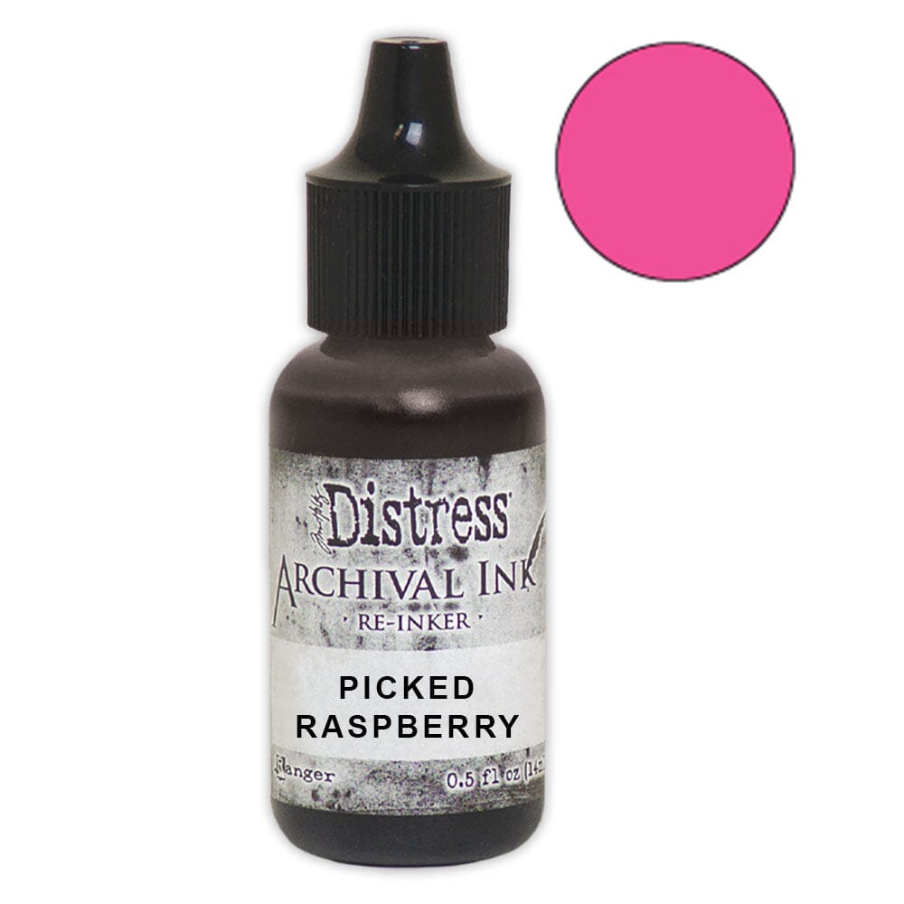 Tim Holtz Distress® Archival Re-Inker Picked Raspberry .5 oz Ink Archival Ink 