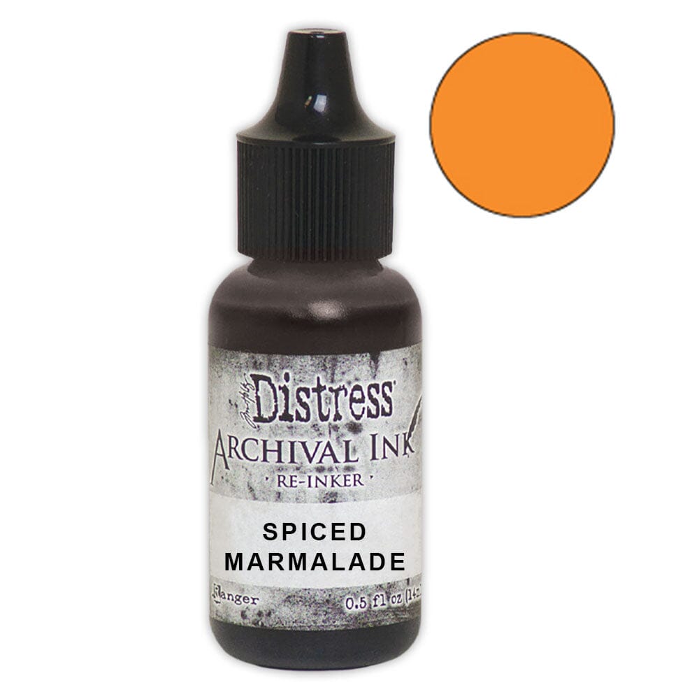 Tim Holtz Distress® Archival Re-Inker Spiced Marmalade .5 oz Ink Archival Ink 