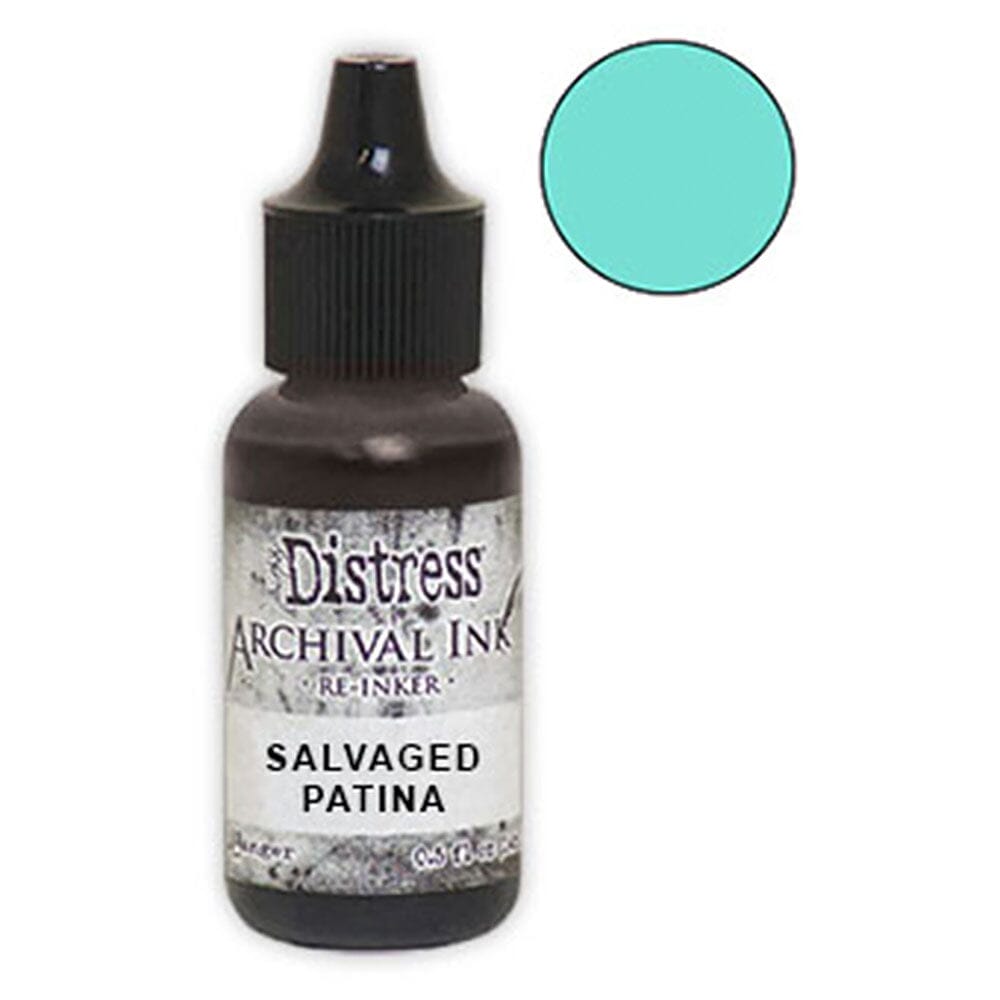 Tim Holtz Distress® Archival Re-Inker Salvaged Patina .5 oz Ink Archival Ink 