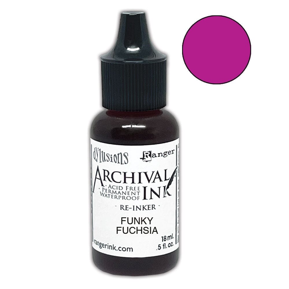 Dylusions Archival Re-Inker Funky Fuchsia 0.5oz Ink Dylusions 