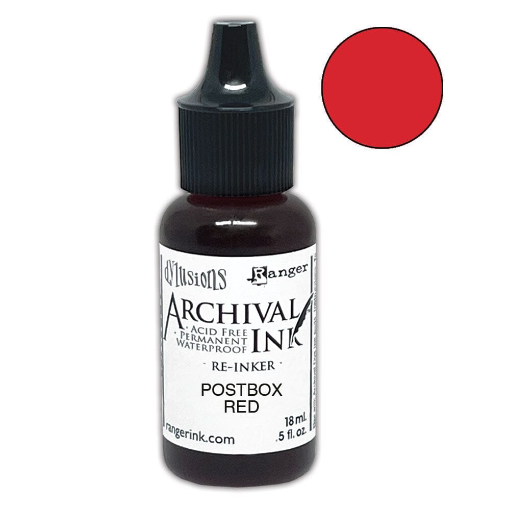 Dylusions Archival Re-Inker Postbox Red 0.5oz Ink Dylusions 