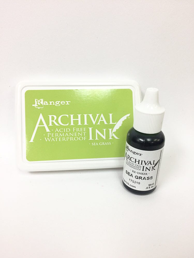 Archival Ink™ Pads Re-Inker Sea Grass, 0.5oz Ink Archival Ink 