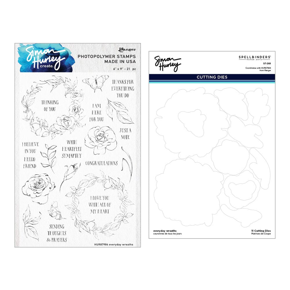 Simon Hurley create. Everyday Wreaths Stamp & Die Bundle Bundles Simon Hurley 