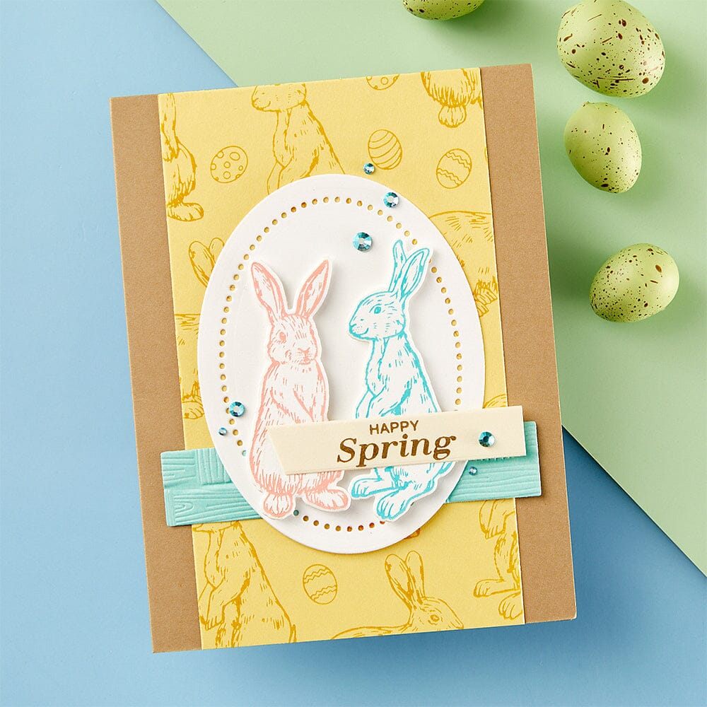 Simon Hurley create. Spellbinders Spring Bunnies Press Plate & Die Cutting Dies Simon Hurley 