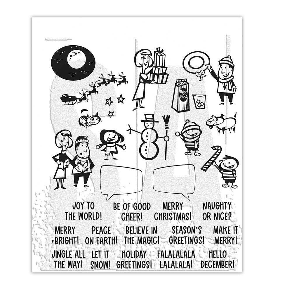 Tim Holtz Stampers Anonymous Stamp Christmas Cartoons Stampers Anonymous Tim Holtz Other 