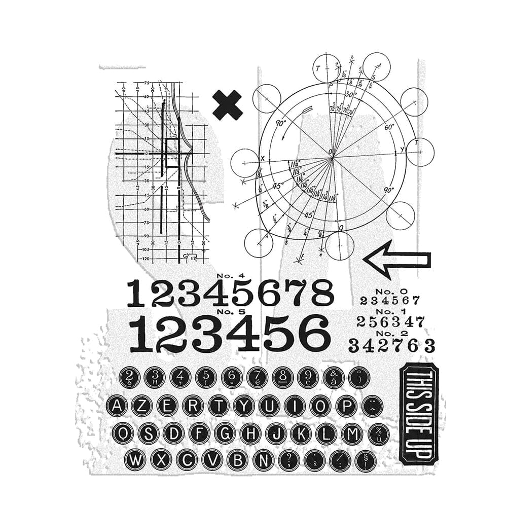 Tim Holtz Stampers Anonymous Cling Mount Stamp Deconstructed Stampers Anonymous Tim Holtz Other 