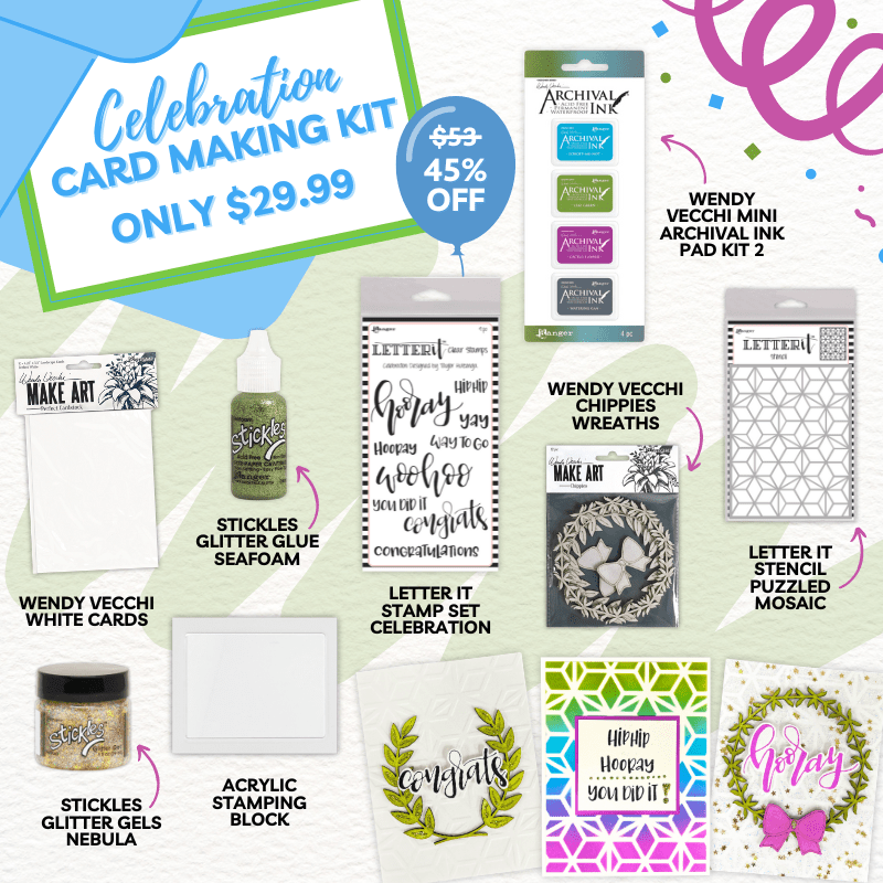 Celebration Card Making Kit Ranger Ink 