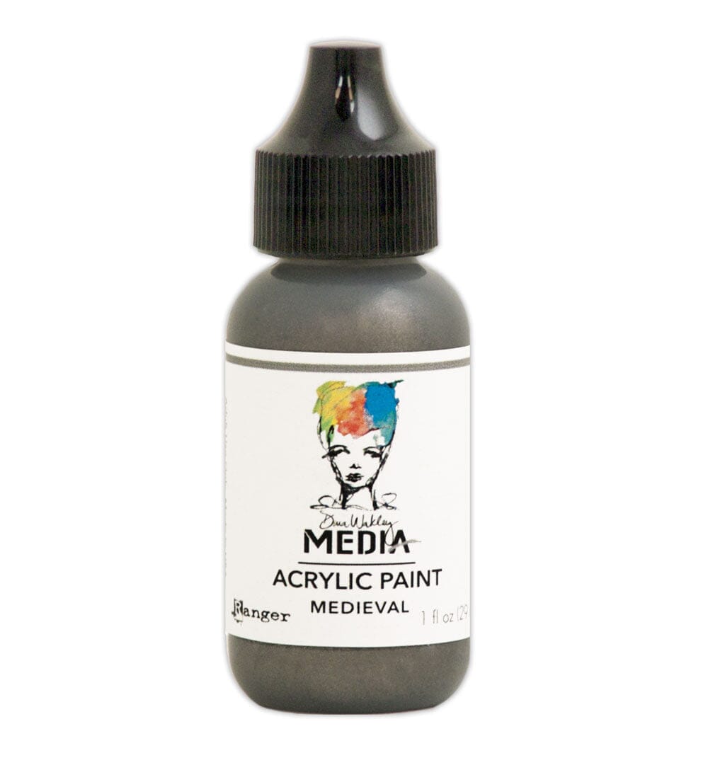 Dina Wakley Media Acrylic Paint Medieval, 1oz Paint Dina Wakley Media 