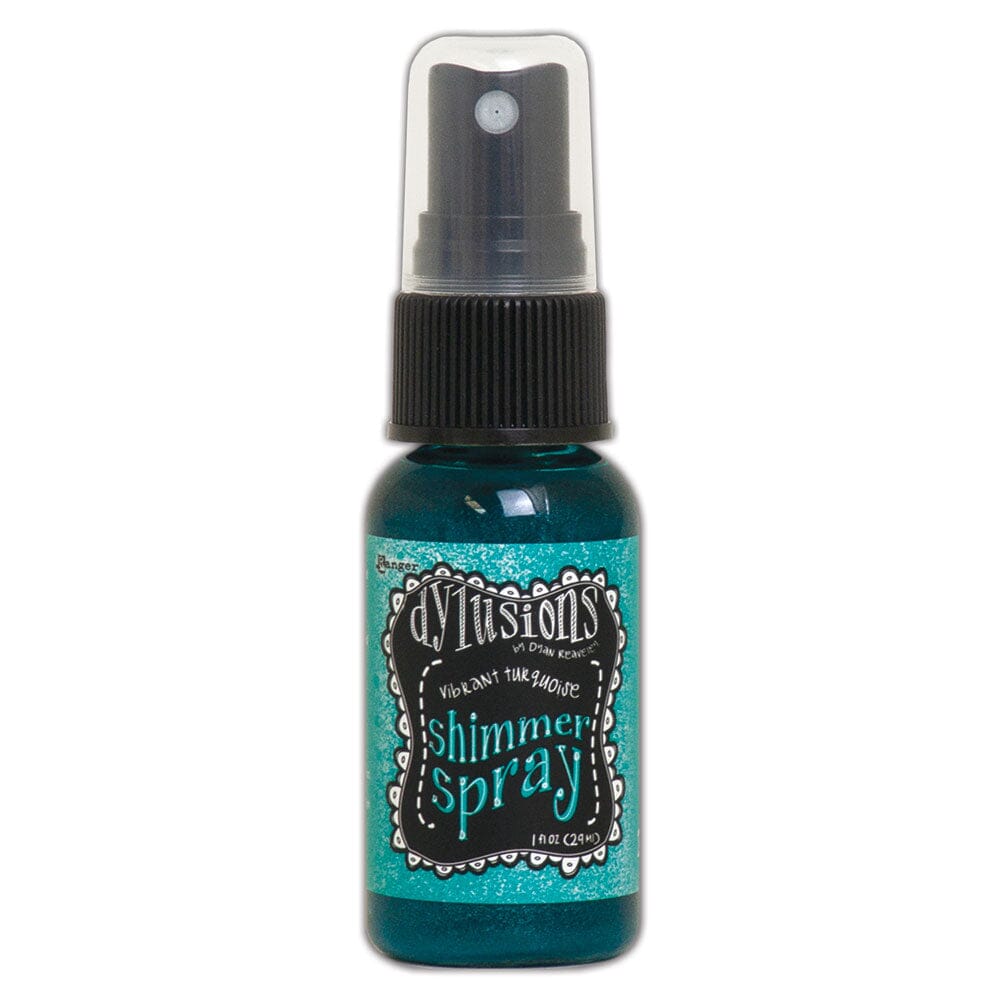 Dylusions Shimmer Spray Vibrant Turquoise Sprays Dylusions 