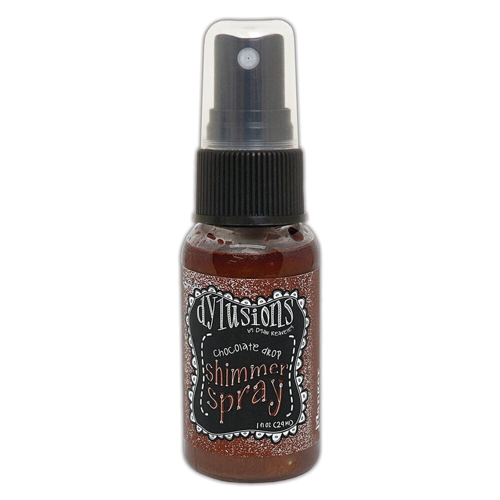 Dylusions Shimmer Spray Chocolate Drop, 1oz Sprays Dylusions 