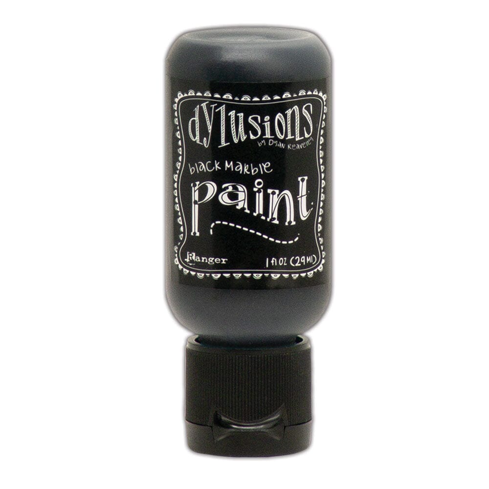 Dylusions Flip Cap Paint Black Marble, 1oz Paint Dylusions 