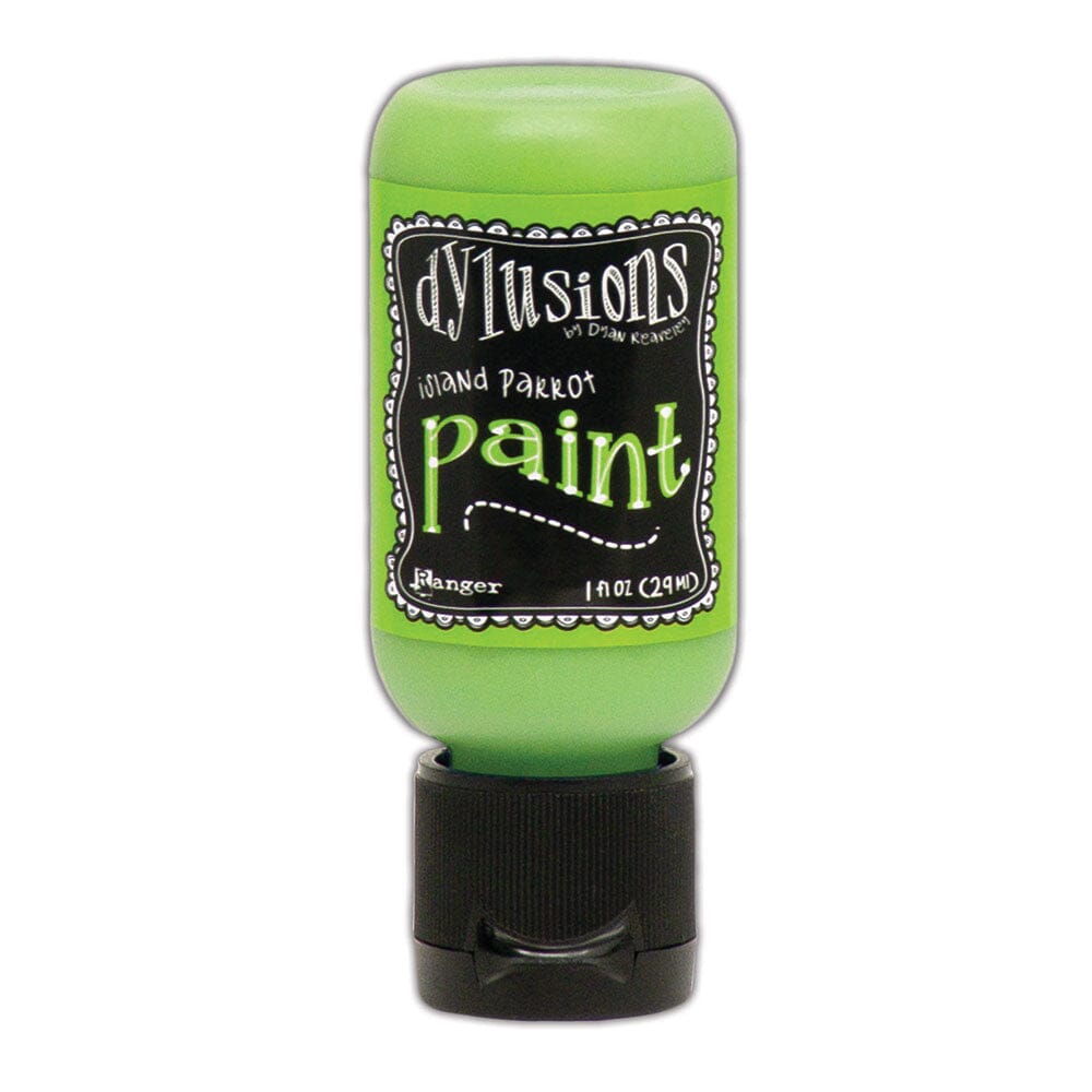 Dylusions Flip Cap Paint Island Parrot, 1oz Paint Dylusions 