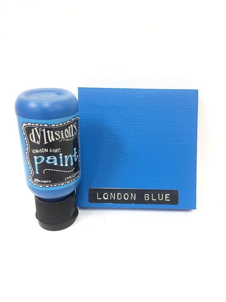 Dylusions Flip Cap Paint London Blue, 1oz Paint Dylusions 