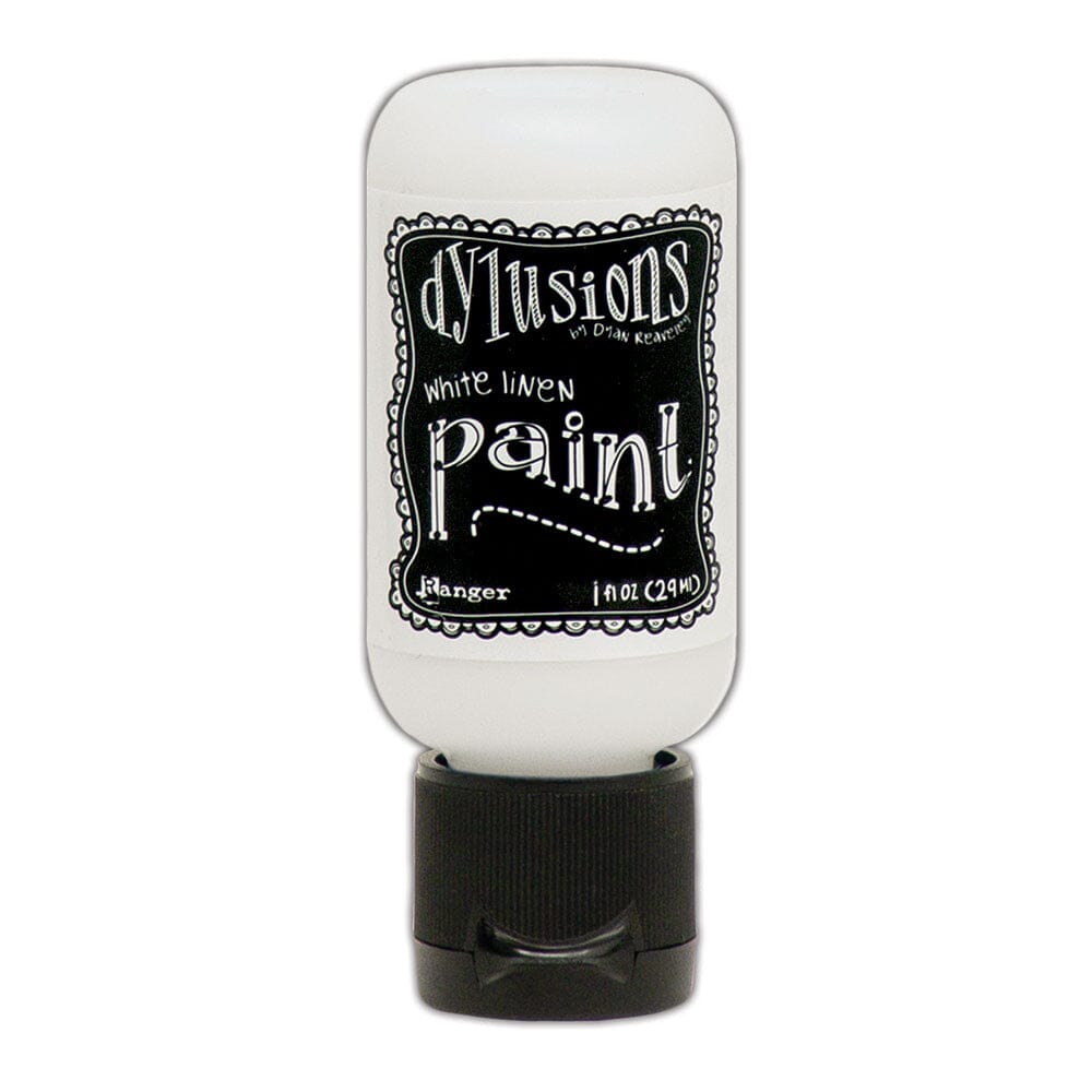 Dylusions Flip Cap Paint White Linen, 1oz Paint Dylusions 